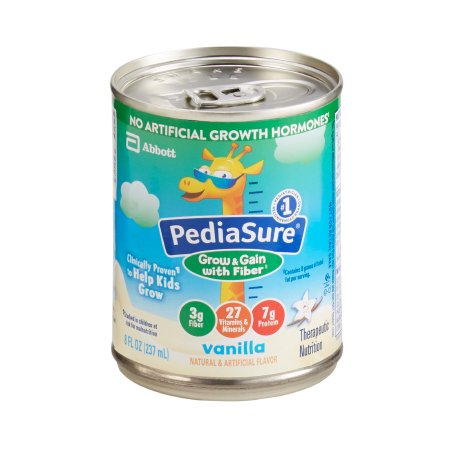 PEDIASURE, W/FIBER VANILLA 8OZ(24/CS)