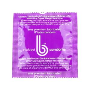 CONDOM, RIBBED B REG (1000/CS)S (1000/CS)