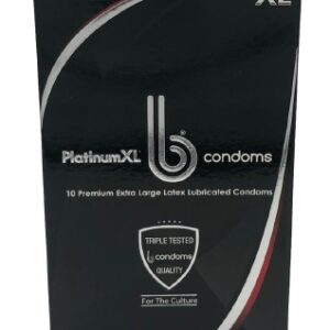 CONDOM, PLATINUM XL-B LG (10/PK 24PK/BX 12BX/CS)