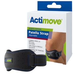 PATELLA STRAP, SPORTS ADJ ACTIMOVE BLK UNIV 11.5"-16.33"