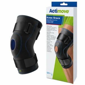 KNEE BRACE, ADJ HORSESHOE HINGE CONDYLE PAD BLK 3XLG 24"-26"