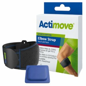 ELBOW STRAP, SPORTS HOT/CLD PKACTIMOVE BLK UNIV 11"-15.75"