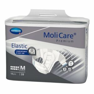 BRIEF, MOLICARE PREMIUM ELASTIC 10D MED (14/PK 4PK/CS)