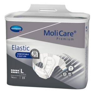 BRIEF, MOLICARE PREMIUM ELASTIC 10D LG (14/PK 4PK/CS)