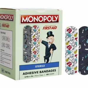 BANDAGE, WOUND MONOPOLY ADH 3/4"X3" (100/BX12BX/CS)