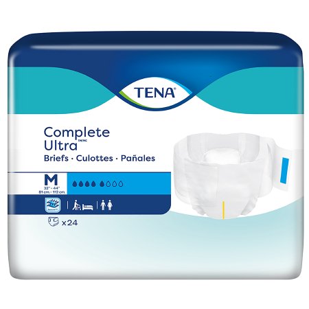 BRIEF, TENA COMPLETE ULTRA DUOLOCK CORE MED (24/BG)