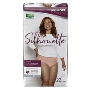 BRIEF, INCONT DEPEND SILHOUETTE WMN MED (22/PK 2PK/CS)