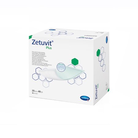 DRESSING, WOUND ZETUVIT PLUS W/SAP 8"X16" (10/BX)
