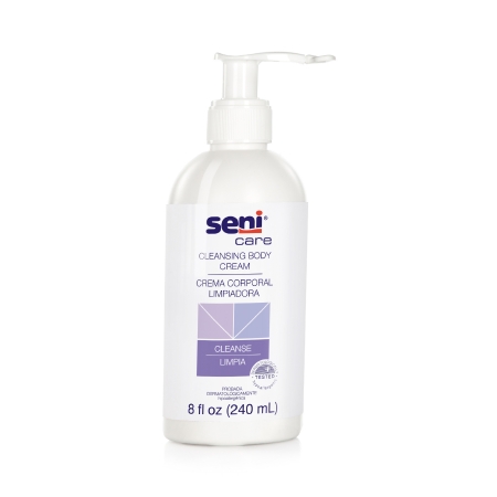 CREAM, CLEANSING SENI CARE NO RINSE 8OZ (6/CS)
