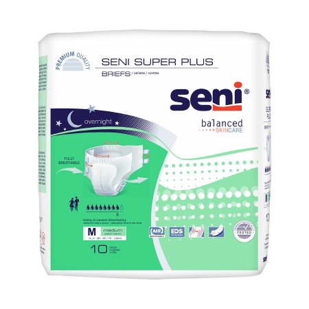 BRIEF, INCONT SENI SUPER PLUS MED 30"-43" (10/PK 4PK/CS)