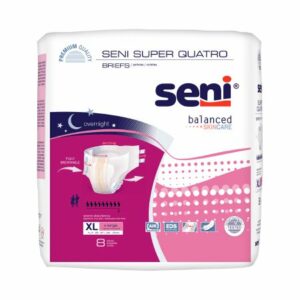 BRIEF, INCONT SENI SUPER QUATRO XLG 55"-67" (8/PK 4PK/CS)
