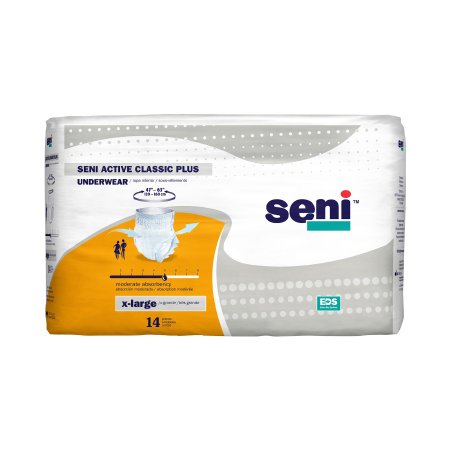 UNDERWEAR, INCONT ACTIVE CLASSIC+ XLG 47"-63" (14/PK 4PK/CS