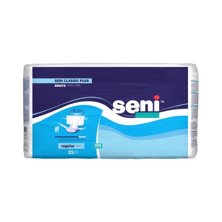 BRIEF, INCONT SENI CLASSIC PLUS REG 40"-50" (25/PK 4PK/CS)