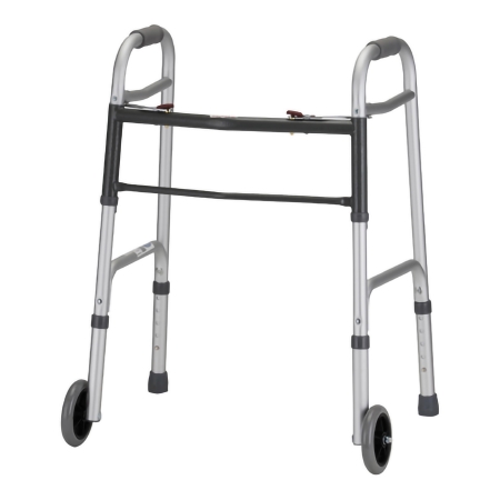 WALKER, FOLDING PET W/BUTTON RELEASE & 5" WHEELS (2/CS)