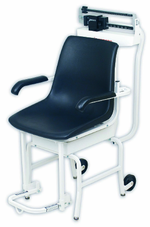 SCALE, CHAIR W/WHEELS BLK/SLVR350LB CAP