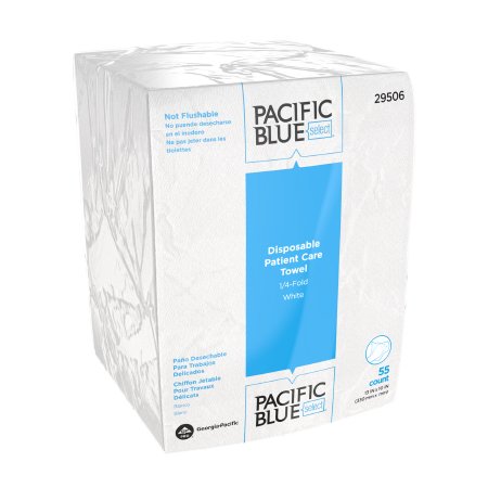 WIPER, PT CARE GP PRO PACIFIC WHT DISP 1/4" (55/PK 24PK/CS)