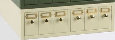 CABINET, STORAGE MICROSCOPE SLIDE TAN