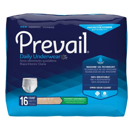 UNDERWEAR, MENS MAX ABSRB XLG 48"-64" (16/BG 4BG/CS)