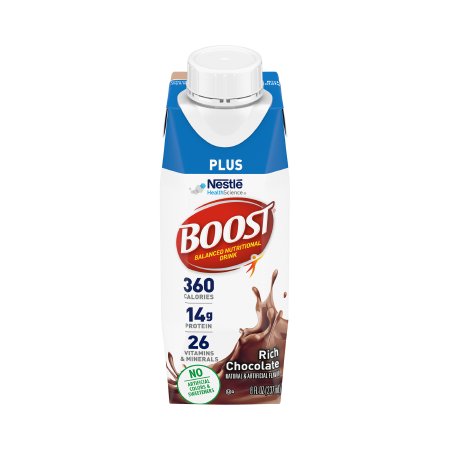 BOOST PLUS, RICH CHOCOLATE 8OZ(24/CS)