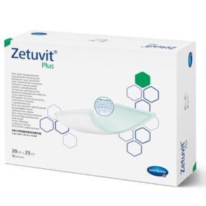 DRESSING, SUPER ABSRB SIL N/BRDR ZETUVIT PLUS 8"X10" (10/BX)