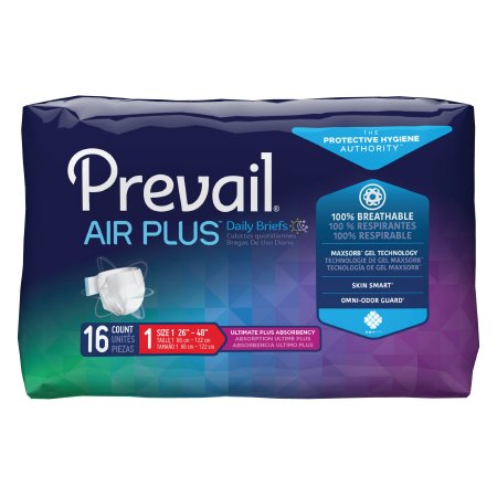 BRIEF, PREVAIL AIR PLUS SZ1 MED 26-48" (16/BG 6BG/CS)