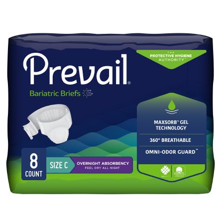 BRIEF, BARIATRIC PREVAIL C UP TO 110" (8/BG 4BG/CS)