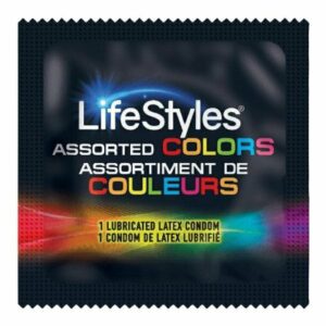 CONDOM, LIFESTYLES LUB ASTD COLORS (1000/CS)