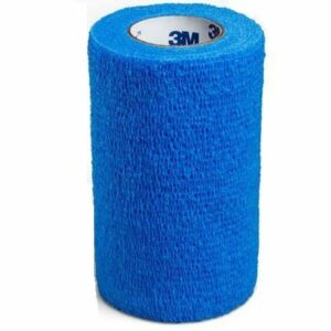 BANDAGE, COBAN ELAS BLU 4"X5YDS (18/BX)