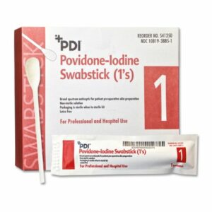SWABSTICK, PVP PREP 1'S (50/BX)