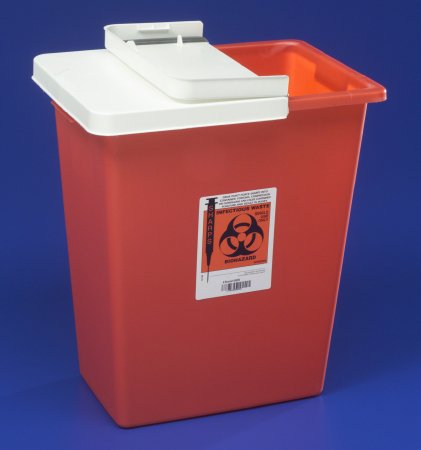 CONTAINER, SHARPS RED 8GL W/LID (10/CS)