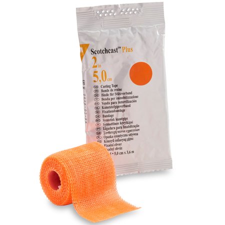 TAPE, CAST SCOTCHCAST 2"X4YDS BRT ORG (10/BX)