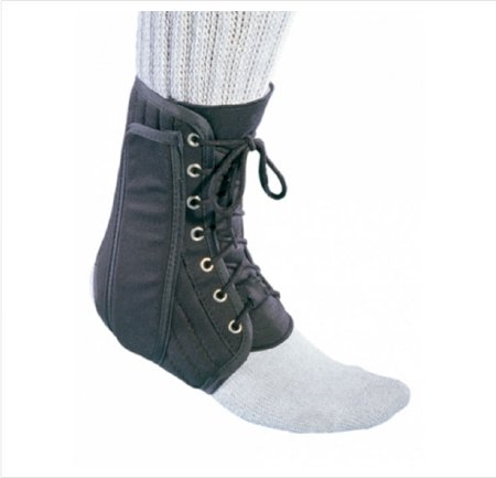 ANKLE BRACE, CANVAS LACE-UP SM