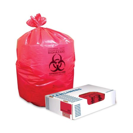 BAG, BIOHAZ HD RED 33X39 33GL 1.3MIL (150/CS) SALFLD