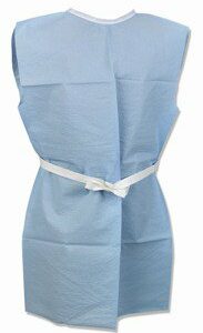GOWN, EXAM 2PLY SCRIM BLU 2XLG36X44 (25/CS)