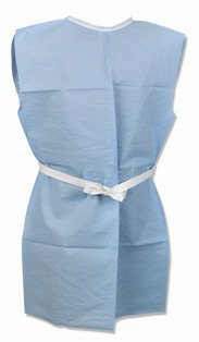 GOWN, EXAM 2PLY SCRIM BLU 2XLG36X44 (25/CS)
