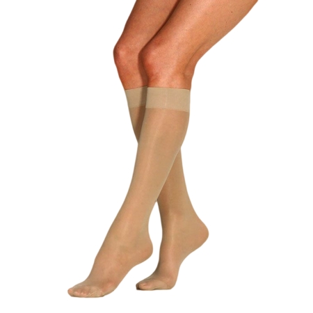 STOCKING, KNEE HIGH SUNTAN LG SHOE SZ 9 1/2-11