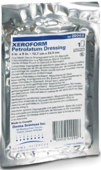 DRESSING, XEROFORM FOIL STR 1"X8" 77022 DERSCI