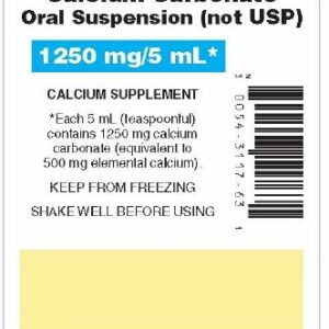 CALCIUM CARBONATE, SUSP 500MG/5ML 500ML MINT