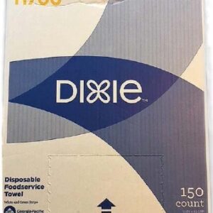 WIPER, SPUNLACE WHT/GRN STRP (150/CS)
