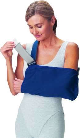 ARM SLING, VOGUE W/PADDED WIDESTRAP BLU SM