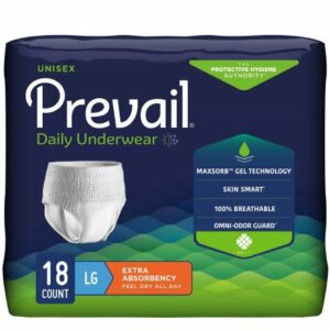 BRIEF, PULL-ON PREVAIL LG (18/PK,4PK/CS)