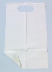 BIB, T/P SLIPOVER WHT ADLT 30X18 (150/CS)