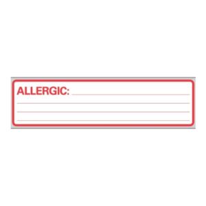 LABEL, ALLERGIC 1"X500"       PROFTP