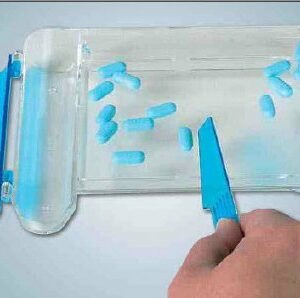 COUNTING TRAY, PILL CLEAR W/SPATULA