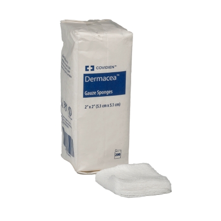 SPONGE, GAUZE DERMACEA 12PLY 2"X2" (200/PK 40PK/CS)