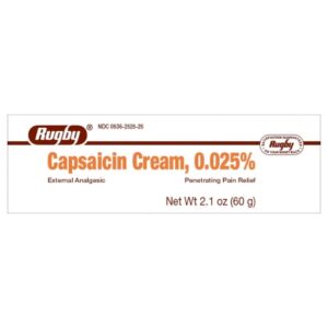 CAPSAICIN, CRM .025% 60GM     MJRUGB