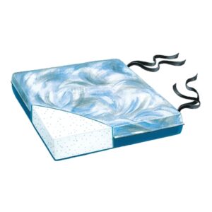 CUSHION, SITTING PRETTY FOAM BIMINI BLU 18"X16"X3"