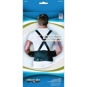 BACK SUPPORT, 9" BLK MED/LG   SCOTSP