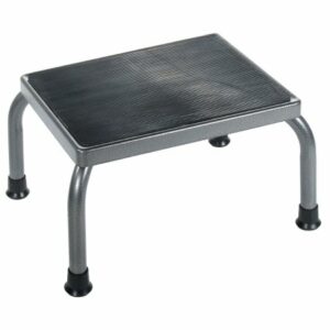 STOOL, FOOT DLX SILVER VEIN FINISH
