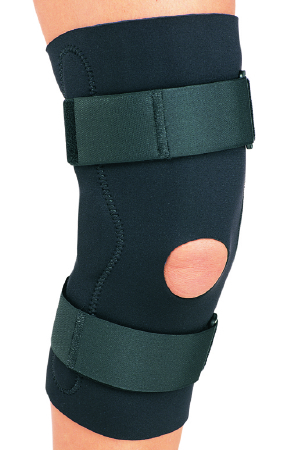 KNEE SUPPORT, HNGD BLK MED